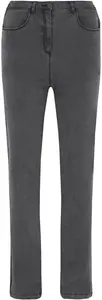 Bonmarche High-Rise Sara Straight Leg Jean - Grey, Size: 28