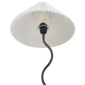 Metal Floor Lamp Black and White JIKAWO