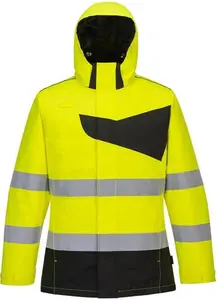 Portwest PW2 Hi-Vis Winter Jacket PW261 Yellow/Black L Colour: Yellow/