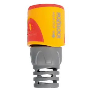 Hozelock Aquastop Connector Plus Grey/Yellow (One Size)