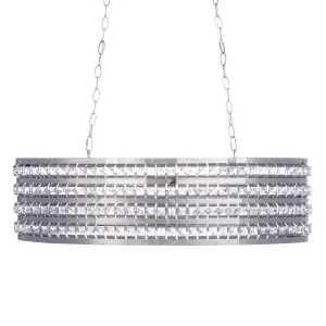 Crystal Pendant Lamp Silver CAVONE