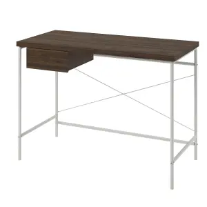 Webster Computer Desk with 1 Drawer in Walnut Look