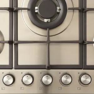 Cooke & Lewis CLGASUIT5 75cm Gas Hob - Inox