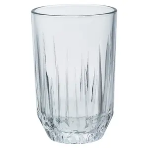 Queensway Home & Dining Height 12cm Set of 6 Clear 350ml Tall Drinking Glasses Tumblers Water Spirits Cordial Juice Milk