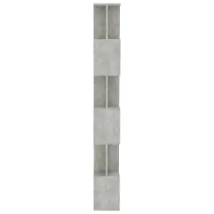 Berkfield Book Cabinet/Room Divider Concrete Grey 80x24x192 cm Engineered Wood