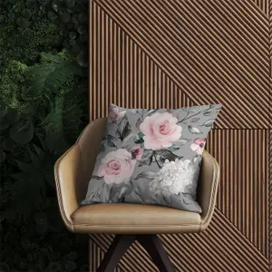 Dusty Pink Roses Outdoor Cushion 45cm x 45cm