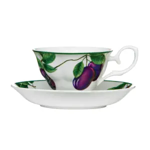 Orchard Fruits Sugar Plum Cup And Saucer