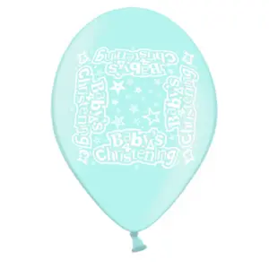 Simon Elvin Babys Christening Latex Balloons (Pack of 10) Blue (10in)