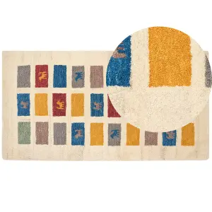 Wool Gabbeh Area Rug 80 x 150 cm Multicolour MURATLI