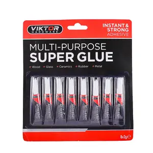 Viktor Hardware Multi-Purpose Instant and Strong Glue Set 8x2g