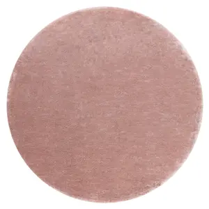 Carpet VISCO circle pink 8 plush, IMITATION OF RABBIT FUR circle 160 cm