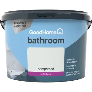 GoodHome Bathroom Hempstead Soft sheen Emulsion paint, 2.5L