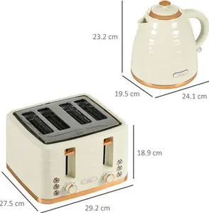 Kettle And Toaster Set HOMCOM