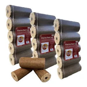 Warma Heat Logs Eco Briquettes Fuel Stove Wood Burner Fire Pits 3 Pack