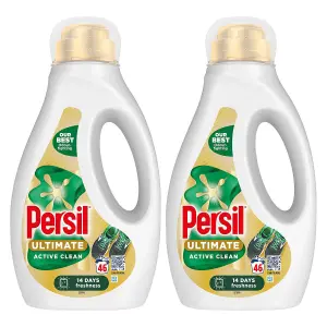 Persil Ultimate Liquid Detergent Active Clean Stain Removal 46W 1.242 L, 2 Pack