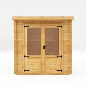 Mercia 8ft x 8ft Pent Log Cabin (19mm)