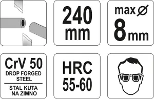 Yato YT-1968, professional heavy duty cable cutter size 240 mm