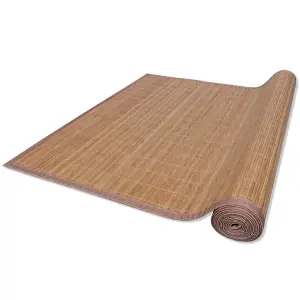 Berkfield Rug Bamboo 100x160 cm Brown