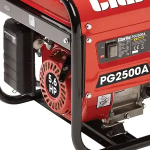 Clarke PG2500A EURO5 2.2kVA 230V Open Frame Petrol Generator