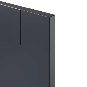 GoodHome Ashmead Matt midnight blue Shaker Highline Cabinet door (W)600mm (H)715mm (T)16mm