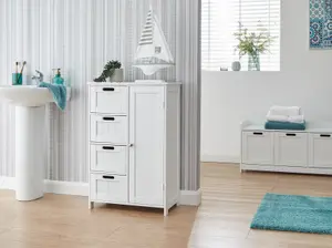 GFW Colonial Multi Cabinet White