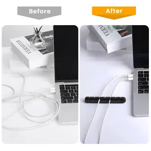 3 Pack Cable Holder Clips Management Cable Wire Organiser Tidy Desk Organiser