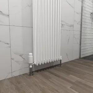 Nes Home 1800 X 470 mm Triple Column White Traditional Radiator