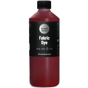 Scratch Doctor Liquid Fabric Dye Paint for sofas, clothes and furniture 1000ml Red