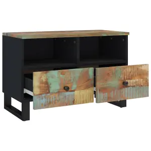 Berkfield TV Cabinet 70x33x46cm Solid Wood Reclaimed