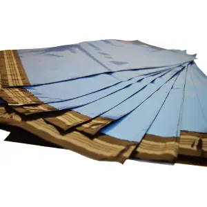 500 x 13x19" (330x483mm) Metallic Blue Polythene Waterproof Self Sealing Postal Mailing Bags