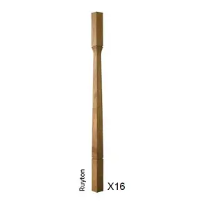 Oak Spindle Ruyton 41mm x 41mm x 900mm - 16 Pack UK Manufactured Traditional Products Ltd