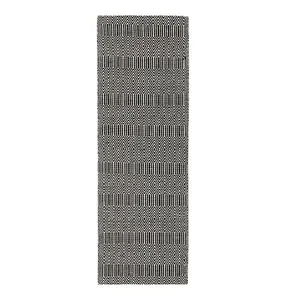 Black/White Geometric Handmade Modern Wool Easy To Clean Rug Dining Room Bedroom And Living Room-120cm X 170cm