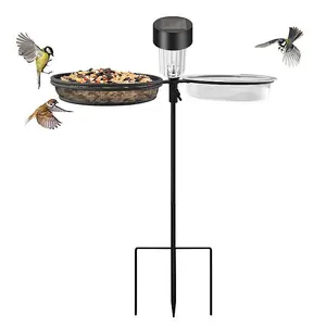 Gardenwize Freestanding Bird Feeder With Solar LED