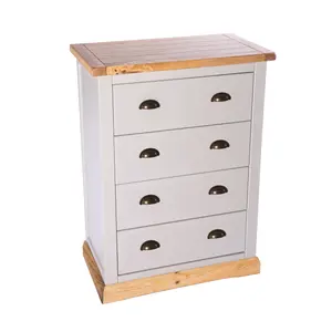 Bomporto 4 Drawer Chest of Drawers Brass Cup Handle