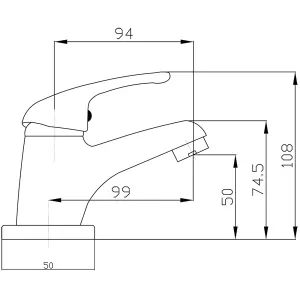 Bubly Bathrooms™ 550mm Vanity Unit and Close Coupled WC Dual Flush Toilet Matt Black Tap & Waste Set