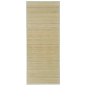 Rectangular Natural Bamboo Rug 120 x 180 cm