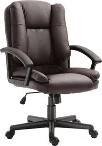 Portland Brown PU Leather Swivel Executive Office Chair