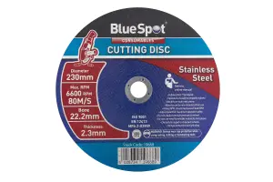 Blue Spot Tools - 230mm (9") Stainless Steel Cutting Disc