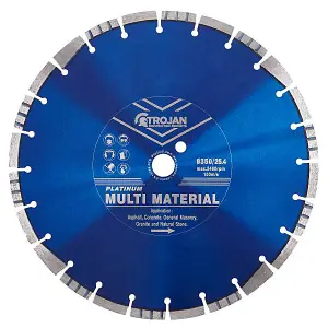 Trojan Platinum Multi-Material Diamond Blade 350mm/14" x 25.4