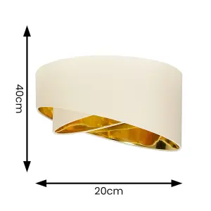 ValueLights Trekan Cream Ceiling Pendant Shade