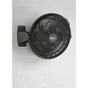 16 Inch Composite Desk or Floor Standing Fan - 3 Speed Settings - 3-Pin UK Plug