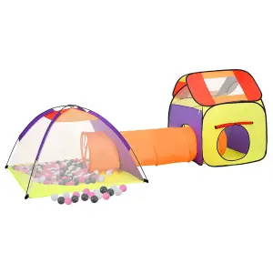 Berkfield Children Play Tent with 250 Balls Multicolour 338x123x111 cm