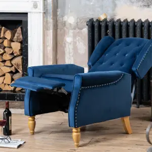 Annapoli Recliner Armchair - Dark Blue