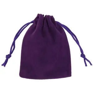 Velvet Gift Bags with Drawstrings, 7x9cm Small Candy Pouches Party Favor Bags, Purple - 50pcs