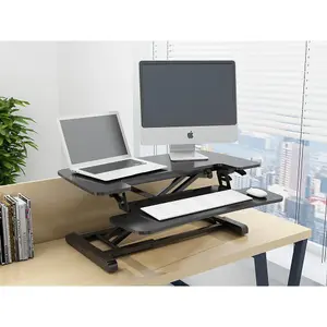 Adjustable 71cm Sit and Stand Desk Riser - Ergonomic Monitor Stand for Home Office