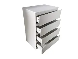 White  4 Drawer Chest of Drawers Matt Finish