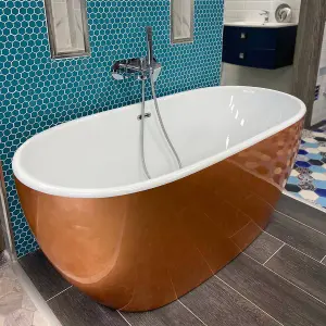 Cannes 1500mm Luxury Freestanding Bath - Copper Leaf Finish