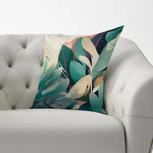 Abstract Tropical Leaves Cushions 60cm x 60cm