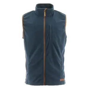 Caterpillar Concord Fleece Bodywarmer Gilet Navy Blue - L