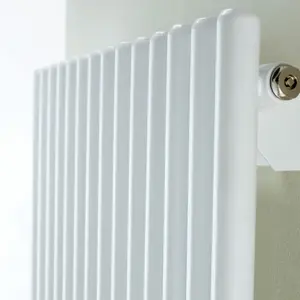 Ximax Supra SU180055W White Vertical Designer 4553BTU Radiator, (W)550mm x (H)1800mm